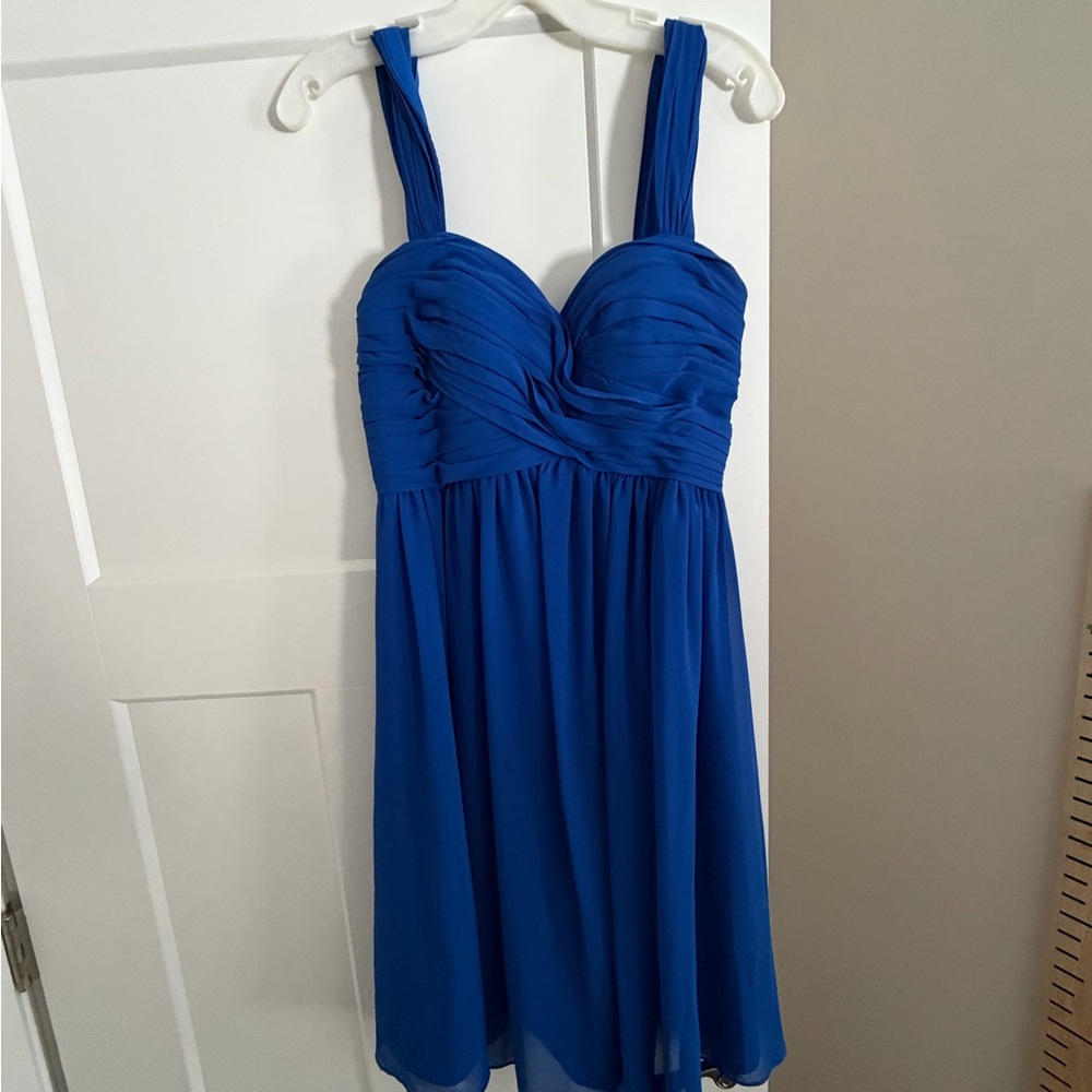 Bill Levkoff Strapless Blue Dress